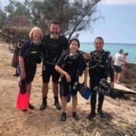 Small diver group right before get the first immersion in a discover scuba diving varadero experience