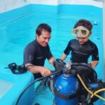 Young diver enjoying a junior scuba diving experience in Varadero