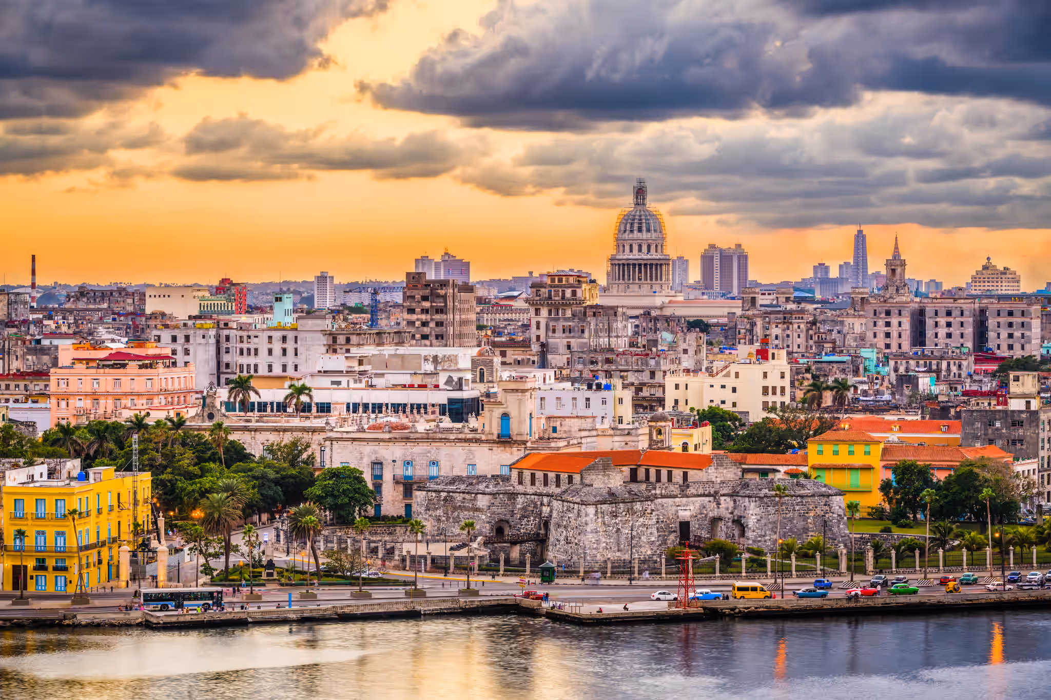 Historic buildings in Old Havana on a tour from Varadero